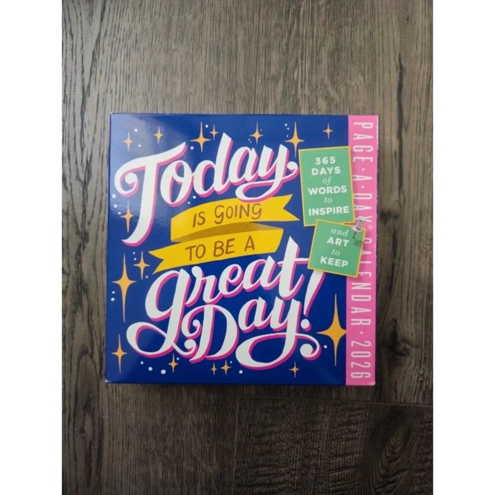2026 Page-A-Day Inspirational Desk Calendar 365 Quotes Colorful Art